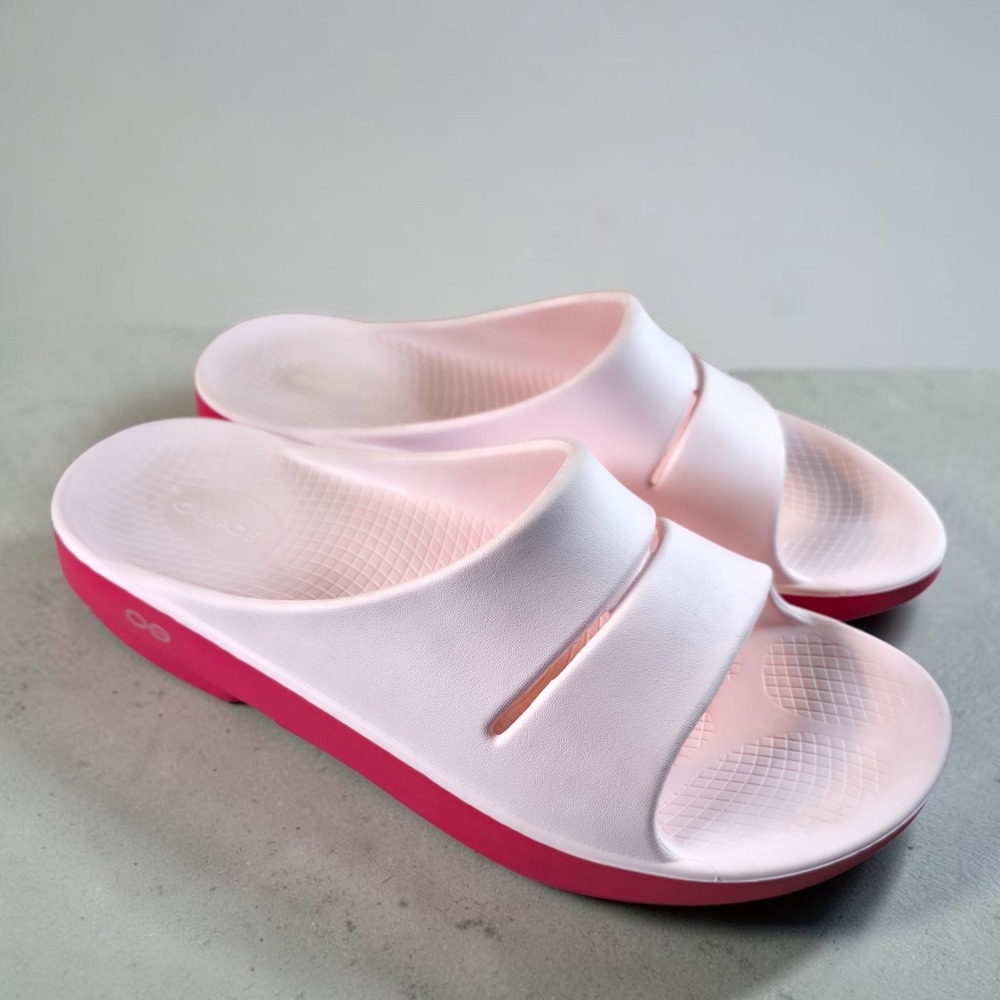 OOFOS OOahh Fused Slide Sandals‎ Dragon Fruit Margarita Womens 13 / Mens 11 NEW